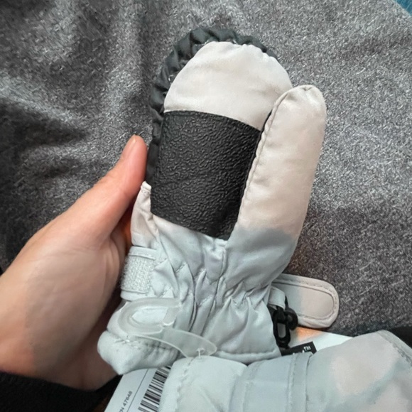 ATTAKID THINSULATE GRAY BLACK MITTENS KIDS - Picture 7 of 11
